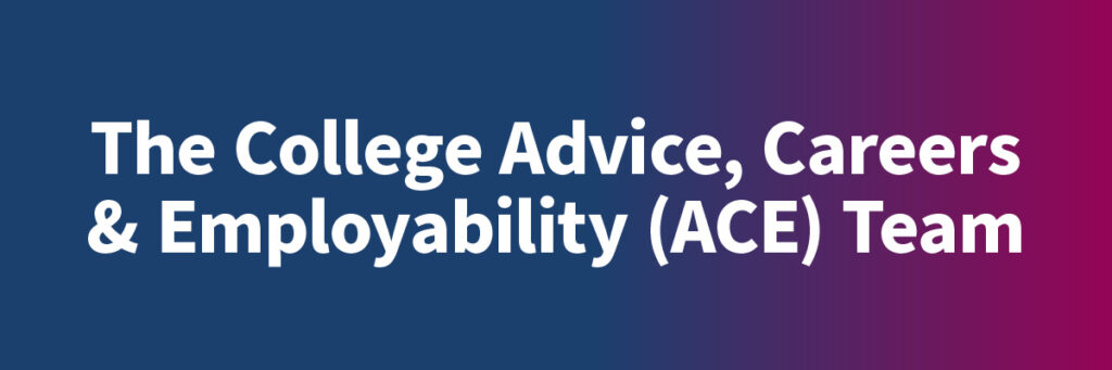 Advice Careers And Employability Ace Team Cronton