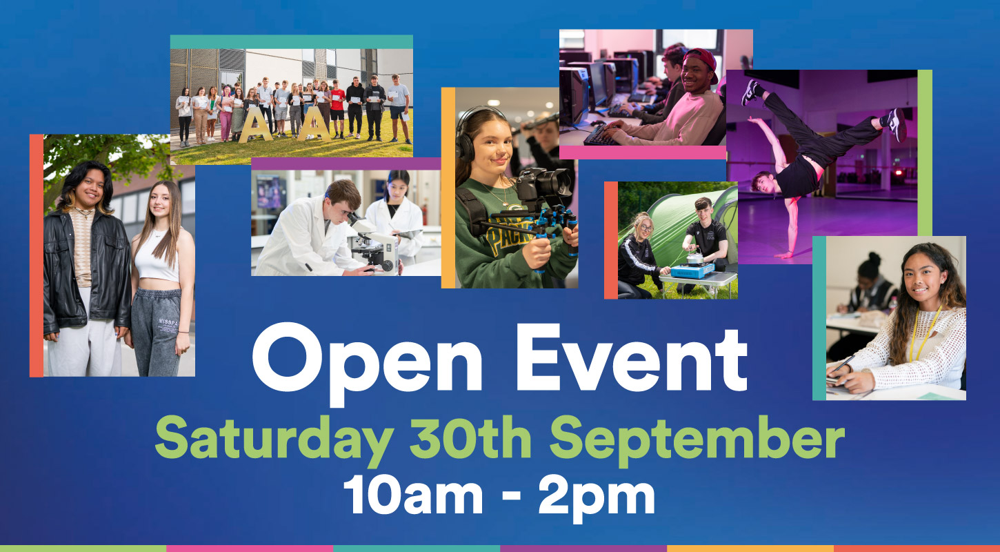 Open Event Saturday 30th September 10am - 2pm