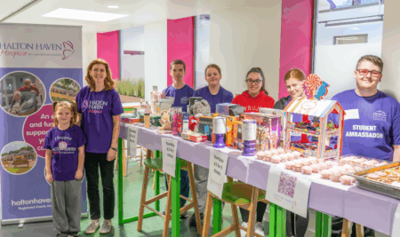 Cronton Sixth Form and Riverside College Team Up with Halton Haven Hospice!