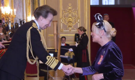 Principal Mary Murphy awarded OBE by The Princess Royal, Anne, at Windsor Castle