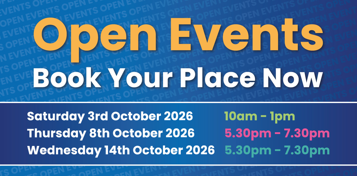 Open Events Book Your Place Now