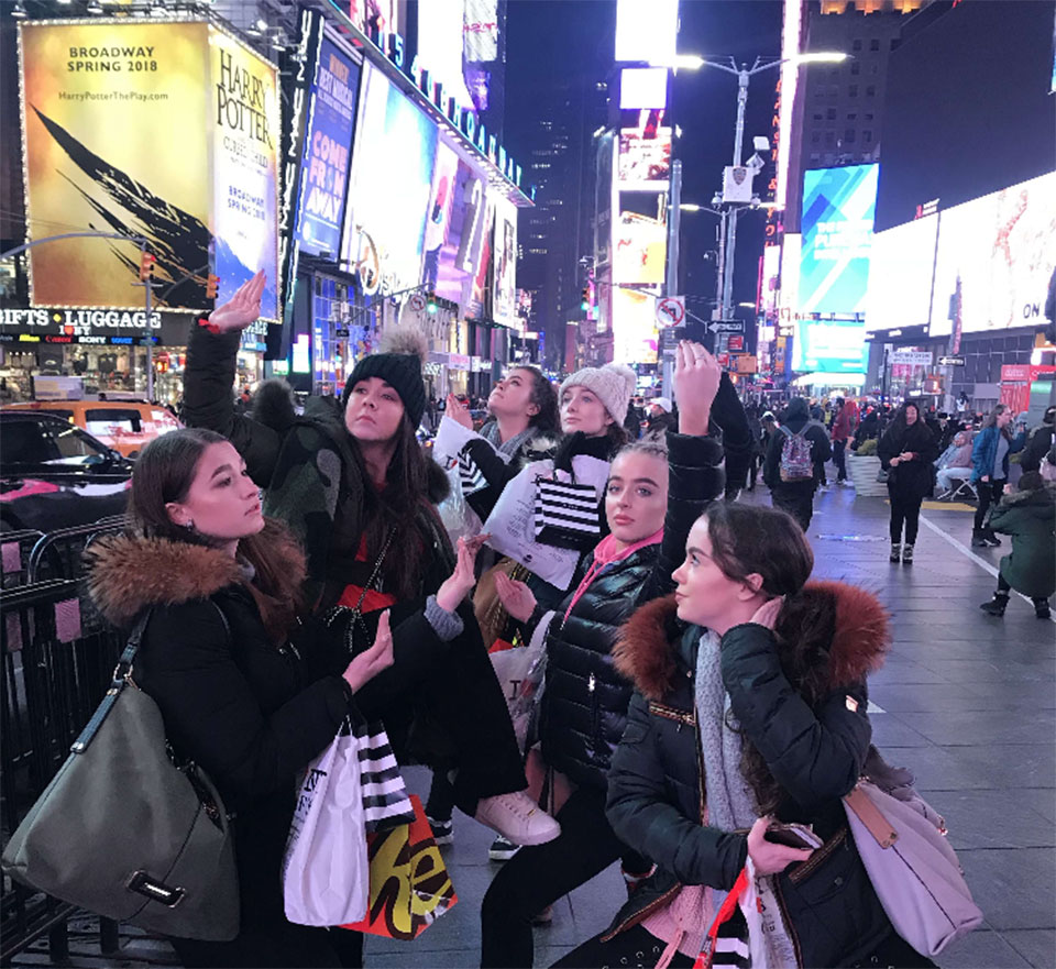 Cronton Sixth Form College performing arts new york trip