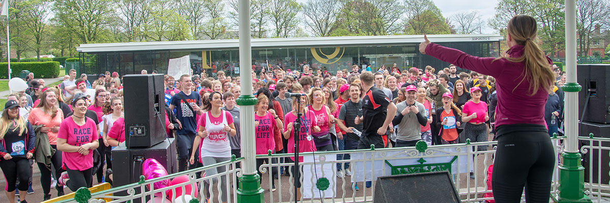 Riverside College Cronton Sixth Form College Widnes Victoria Park Race for Life