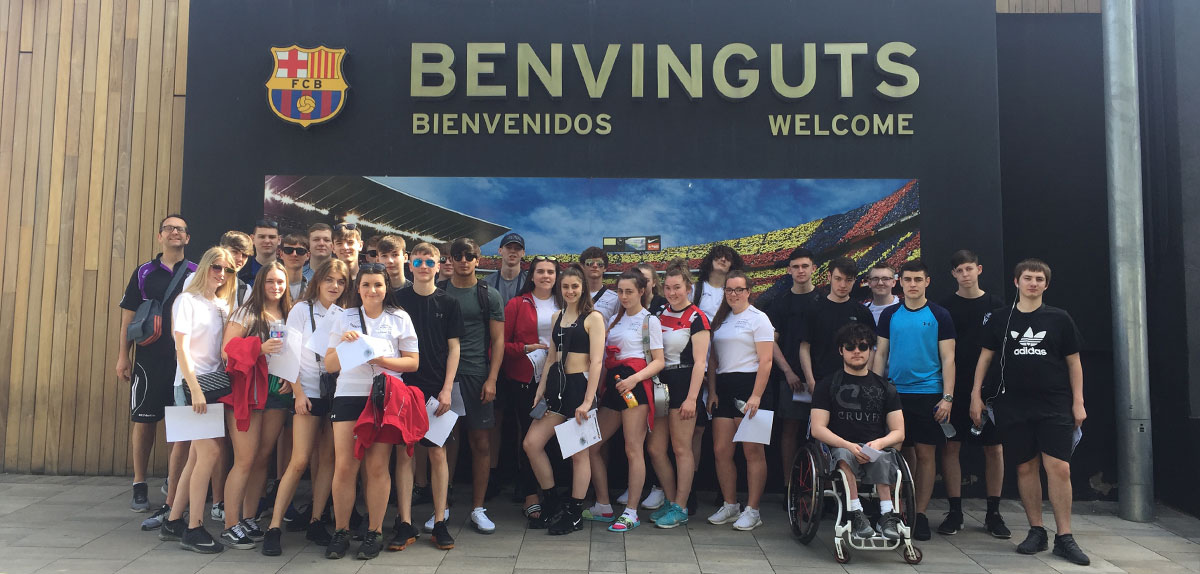 cronton sixth form college barcelona trip sport 2018