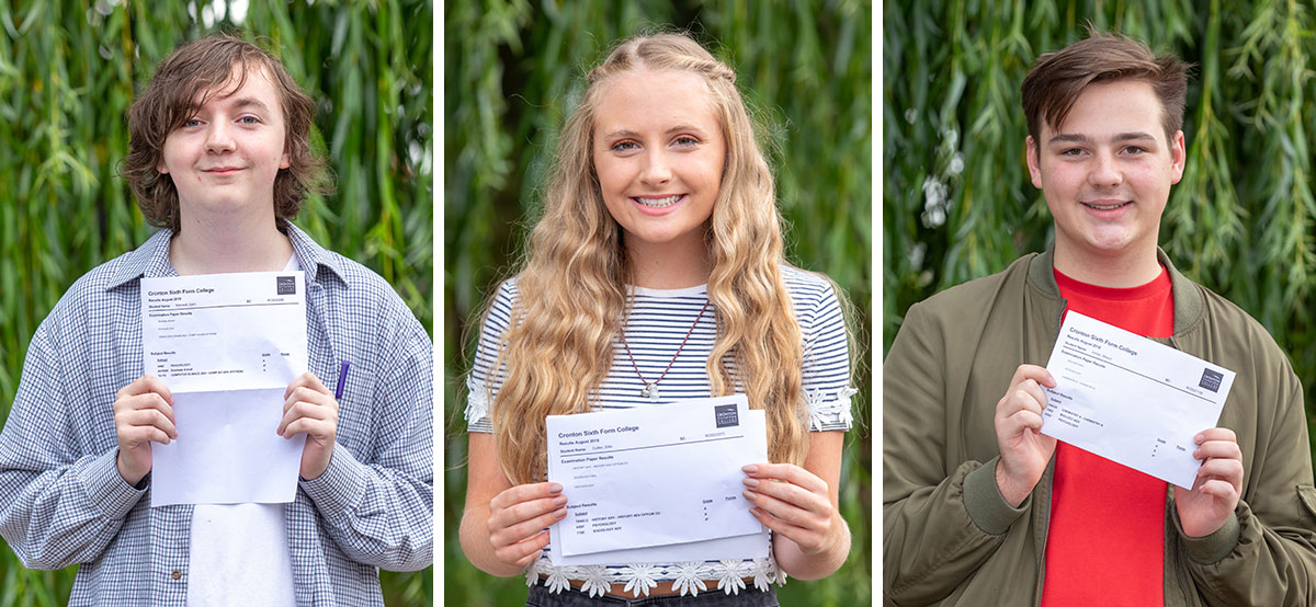 A Level results day 2018 cronton sixth form college students