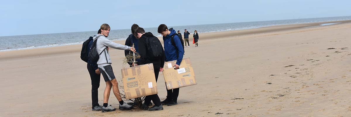 Geography Students Formby Beach Trip