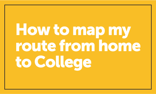 How to map my route from home to college
