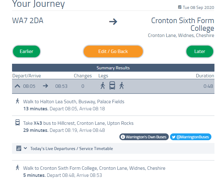 Cronton College Bus Routes
